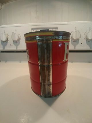 Vintage Coffee Can Folger 2lb - 5 