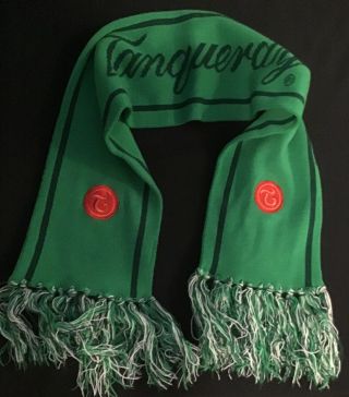 Tanqueray Gin Branded Green With Red Logo Scarf Adult 55.  5 " Long 7 " Wide
