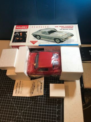 Solidex Vhs Video Cassette Rewinder Autowinder 1963 Red Corvette V1963a