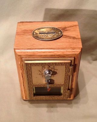 Antique Vintage Post Office Door Mail Box Postal Bank - 1958 American Device - 7