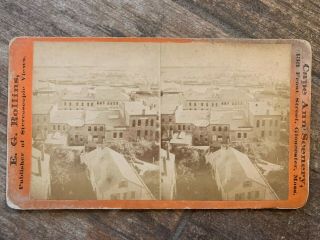 Cape Ann Massachusetts Stereoview Birdseye View Of Town By Rollins 1870s