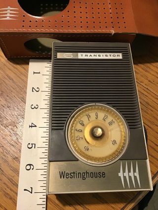 Vintage Westinghouse H790p6gpb 6 - Transistor Am Pocket Radio With Battery