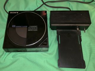 Vintage Sony D - 50 Compact Disc Player W/ Ac - D50 Adapter Dock,  Perfectly.