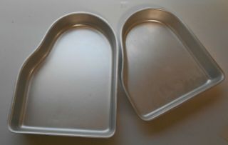 Wilton Cake Pan Set Of Two Pans For Grand Piano Cake Retired 1973 Item 502 - 887