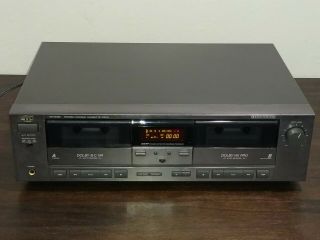 Jvc Td - W305 Vintage Dual Tape Cassette Deck Player Recorder Auto Reverse Japan