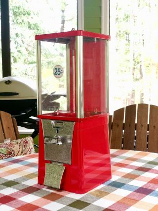 Red Eagle Gumball/candy Vending Machine With Lock And Key