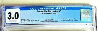 Conan the Barbarian 1 CGC 3.  0 2