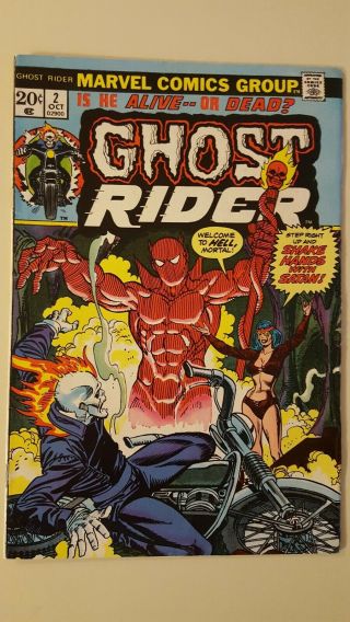 Ghost Rider 2 (oct 1973,  Marvel).  Est Vf,  Or Better.  Comic.
