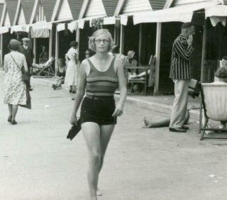 Ft32 Vtg Photo Woman In Swim Suit C 1930 