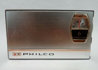 Philco T - 67gp Am Transistor Radio Vintage Mid Century 1963 Made In Japan