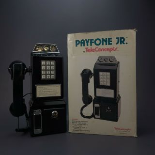 Vintage Black Payfone Jr.  Landline 1950 