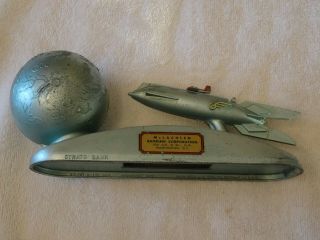 Vintage 1950s Strato “shoot The Moon” Bank,  “mclachlen Banking Corp. ,  Wash. ,  D.  C