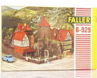 Vintage Faller B - 929 Oo Ho Gauge Kit - Old City Walled Garden And Tower