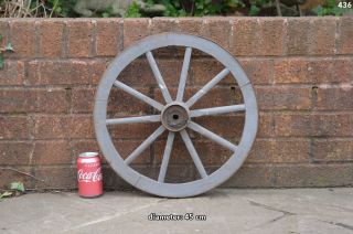 Vintage Old Wooden Cart Wagon Wheel / 45 Cm Delivery