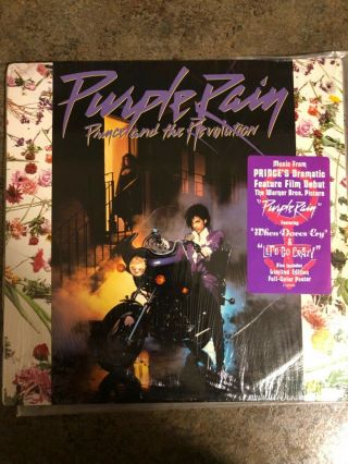 Prince Purple Rain Lp Original1984 In Shrink,  Poster,  Hype.  Prince1999