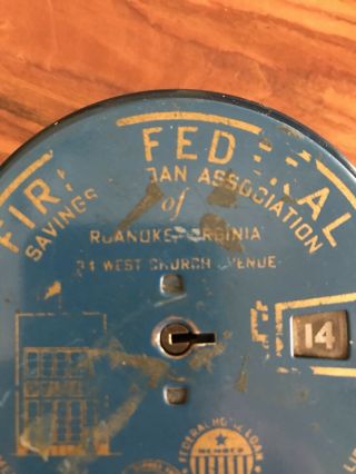 Vintage Add O Bank First Federal Bank Of Roanoke Virginia 1940s Keys 3