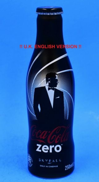 Full English U.  K.  " James Bond 007 Skyfall " Aluminum Coca Cola Bottle Coke
