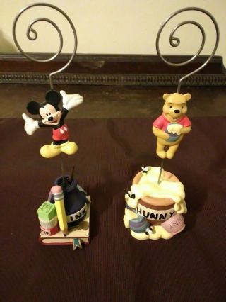 Walt Disney Picture Holders Mickey Mouse Winnie The Pooh Photo Red Yellow Black