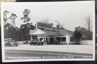•• Rppc Stuckey’s Candy Shoppe Texaco Gas Pumps Richmond Hill Ga A - 21