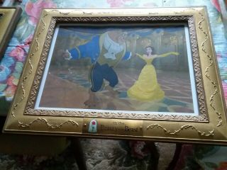 Walt Disney Beauty And The Beast Framed Lithograph Art Print 15 By 12