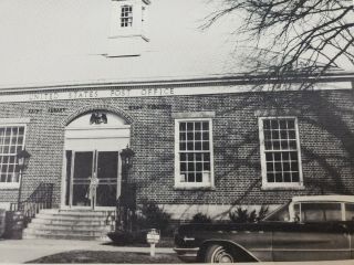 C 1960s U S Post Office Brick Building Old Car Convertible St Albans Wv Postcard