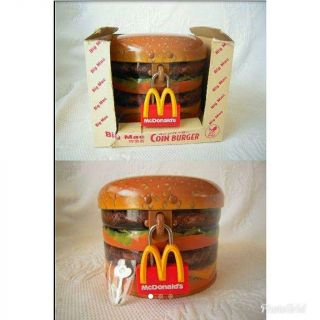 1998 Mcdonalds Big Mac Piggy Bank Money Box Stealing Coin Saving Money Box