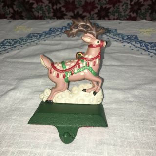 Vintage Midwest Reindeer Stocking Holder Hanger