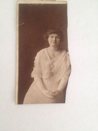 Vintage Photo Of Lady Black & White