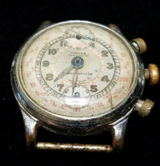 Vintage Pierce Chronograph Mens Watch Non Parts Runs