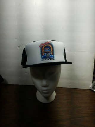 A&w Root Beer Collectibles Cruisin Trucker Hat Black And White