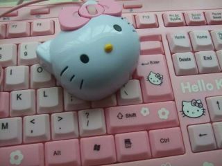 Vintage 2000s Rare Hello Kitty Sanrio Wired Computer/laptop Mouse Usb: 2.  0