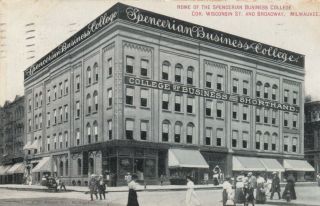 Milwaukee,  Wisconsin,  1909 ; Spencerian Business College