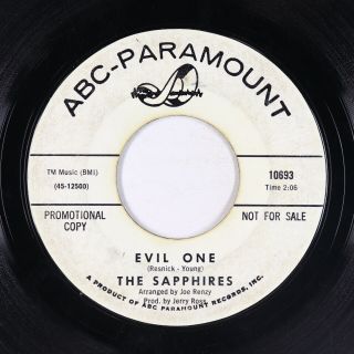 Northern Soul 45 - Sapphires - Evil One - Abc - Paramount - Mp3