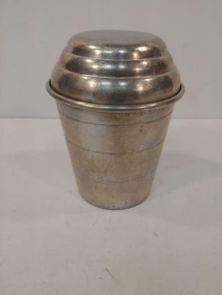 Vintage Mirro Aluminum Measuring One - Cup With Lid M - 2623