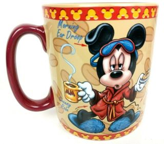 Authentic Disney Theme Park Mickey Mouse " Mornings Aren 