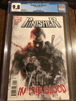 Punisher In The Blood 1 Cgc 9.  8 Mattina Cover Gorgeous Cover