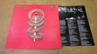 Toto,  Toto Iv,  Vinyl Lp,  With Insert,  Cbs 85529,  Uk 1st Pressing A1 / B1 Ex,  /nm