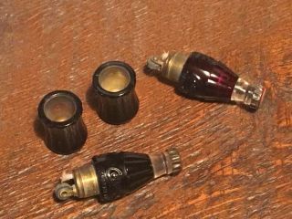 Two Miniature Coca Cola Bottle Bakelite And Brass Lighters - 2 1/2 " Tall