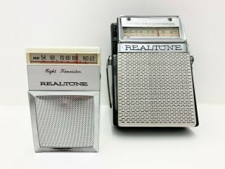 Realtone Tr - 970 & Realtone Tr - 1820 Transistor Radios