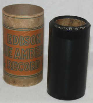 Edison Ba Jazz Cylinder Record 5130 Who? Fox Trot From Sunny Golden 
