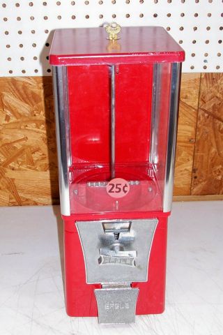 Vintage.  25 Cent Eagle Gumball Candy Store Vending Machine Old Gum Ball Peanut