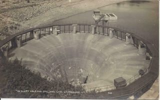 The Glory Hole And Spillway,  Lake Whitingham,  Vt.  Real Photo