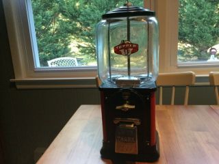 Victor Topper Vintage Penny Gumball Machine With Key One Day