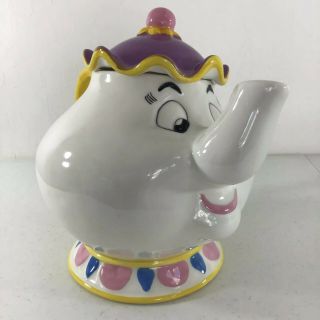Disney Mrs Potts Teapot Cookie Jar By Treasure Craft - Beauty And The Beast
