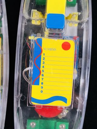 Vintage 80 ' s Conair Neon Brights Clear Transparent See Thru Telephone SW205 EUC 3
