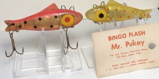 BINGO DOUG ENGLISH VINTAGE FISHING LURES SPECIAL EDITION MR & MRS PUCKEY HUMP 3
