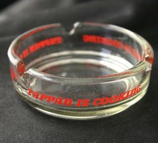 Vintage Tappan Is Cooking Advertising Glass Ashtray