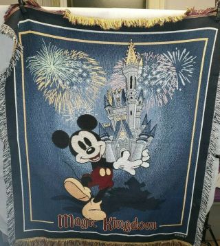 Disney Magic Kingdom Disney Mickey Mouse Throw Blanket 4×5 Feet