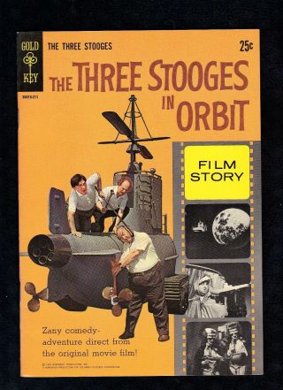 Movie Comics: The Three Stooges In Orbit (1962) Gold Key 30016 - 211 Larry Moe Vf,