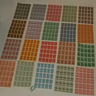 500 Vintage Savings Stamps Sample Pack 20 Sheets Of 25 Trading Stamps Q